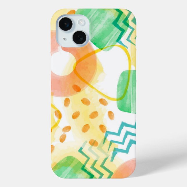 Abstract painting cute watercolor pattern  Case-Mate iPhone case (Back)