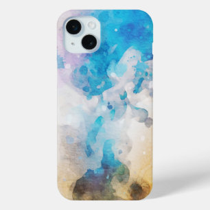 Abstract painting cute watercolor pattern iPhone 15 mini case