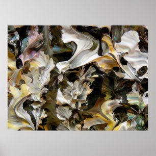 Abstract Painting (Detail) #832_B Poster