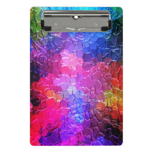 Abstract Painting Dynamic Colourful Mini Clipboard