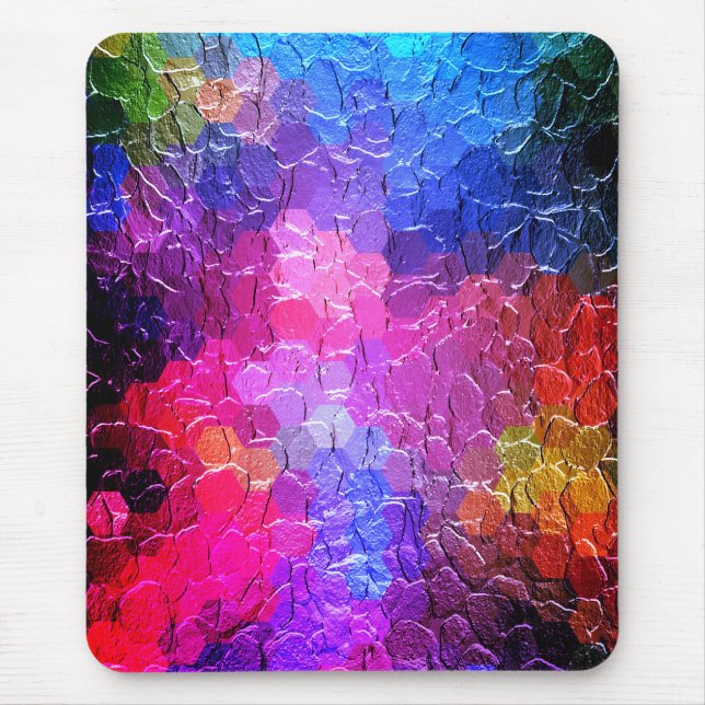 Abstract Painting | Dynamic Colourful Mouse Pad (Front)