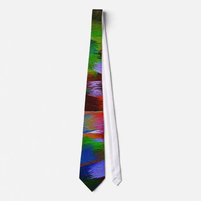 Abstract Painting | Dynamic Colours #34 Tie (Front)