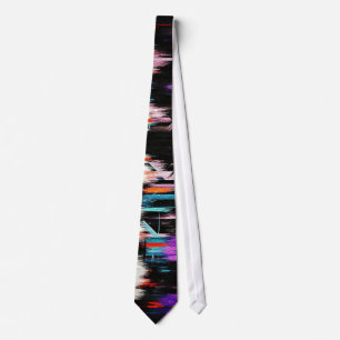 Abstract Painting Dynamic Colours #36 Tie