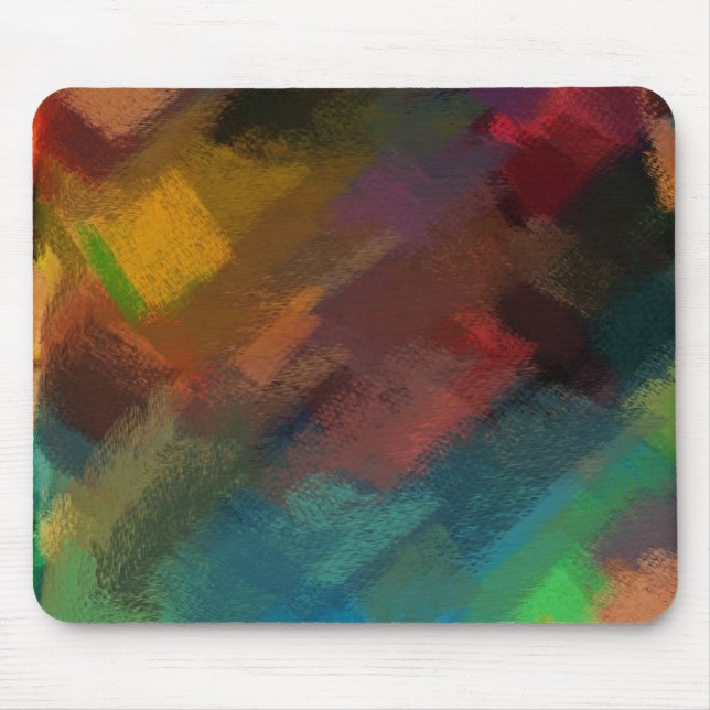 Abstract Painting | Dynamic Colours 3 Mouse Pad (Front)