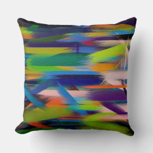 Abstract Painting Dynamic Colours #44 Cushion