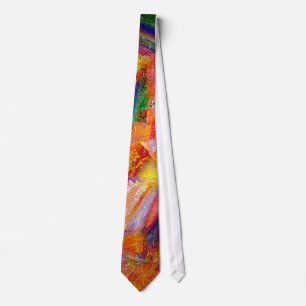 Abstract Painting Dynamic Colours 4 Tie
