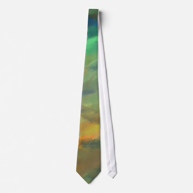Abstract Painting Dynamic Colours #77 Tie (Front)