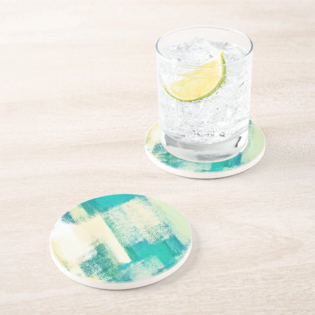 Abstract Painting | Dynamic Colours Coaster (Side)