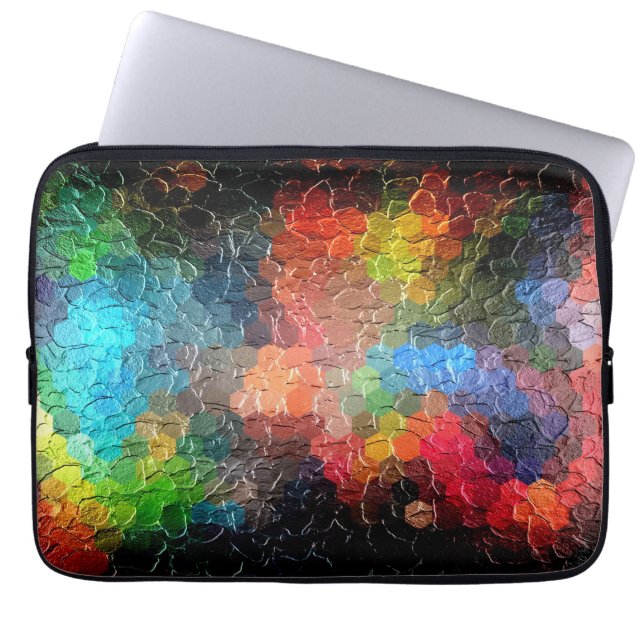 Abstract Painting | Dynamic Colours Laptop Sleeve (Front)