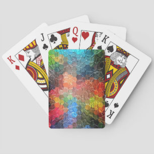 Abstract Painting   Dynamic Colours Playing Cards