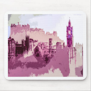 Abstract Painting Edinburgh Capital of Scotland Mouse Pad