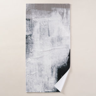 Abstract painting. Hand painted trendy artwork. Na Bath Towel