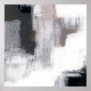 Abstract painting. Hand painted trendy artwork. Na Poster