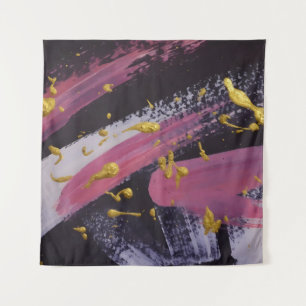 Abstract painting. Handmade texture. Oil painting. Tapestry
