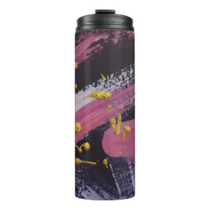 Abstract painting. Handmade texture. Oil painting. Thermal Tumbler