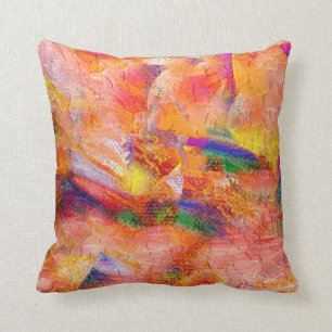 Abstract painting Infinite sunset Cushion