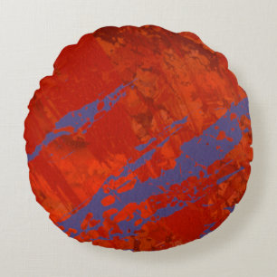 Abstract painting. Ink handmade image. Modern arti Round Cushion