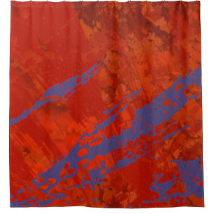 Abstract painting. Ink handmade image. Modern arti Shower Curtain