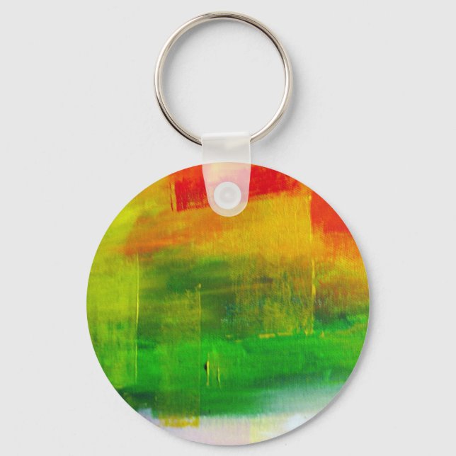 Abstract Painting Key Ring (Front)