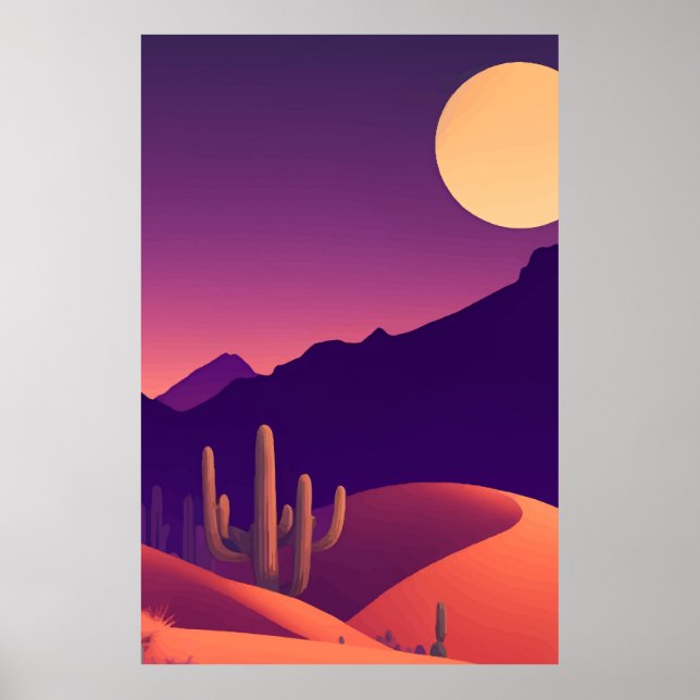 Abstract painting Landscape Poster (Front)