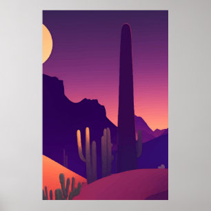 Abstract painting Landscape Poster