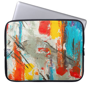 Abstract painting laptop sleeve