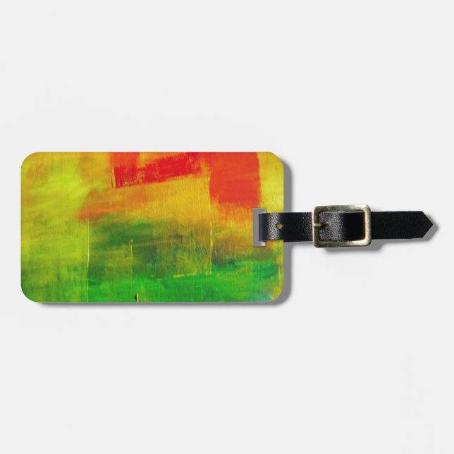 Abstract Painting Luggage Tag (Front Horizontal)