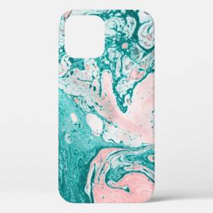 Abstract painting. Modern artwork. Marble effect p iPhone 12 Case