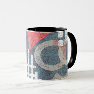 Abstract painting mug