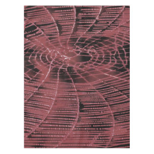 Abstract Painting Of A Magenta Pink Cobweb Tablecloth