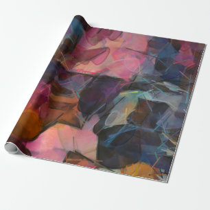 Abstract painting. Oil paint. Modern impressionism Wrapping Paper
