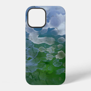 Abstract painting on concrete. 2d illustration. Va iPhone 12 Case