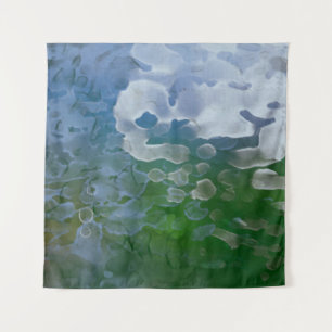 Abstract painting on concrete. 2d illustration. Va Tapestry