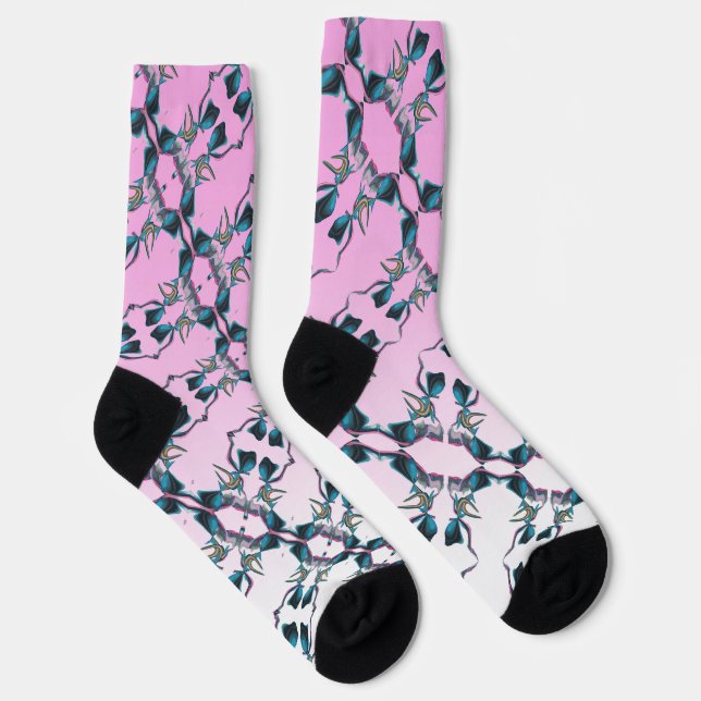 Abstract Painting on Crew Socks (Right)