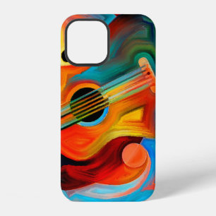 Abstract painting on the subject of music and rhyt iPhone 12 case