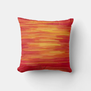 Abstract Painting Orange and Yellow 54 Cushion