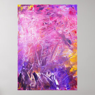 Abstract painting poster