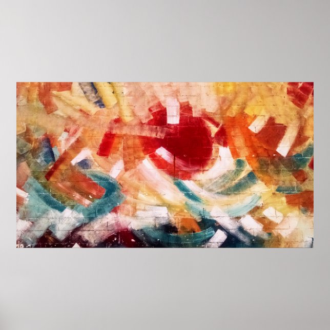 Abstract painting poster (Front)