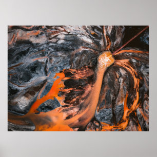 Abstract painting poster