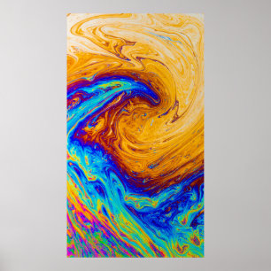 Abstract painting poster
