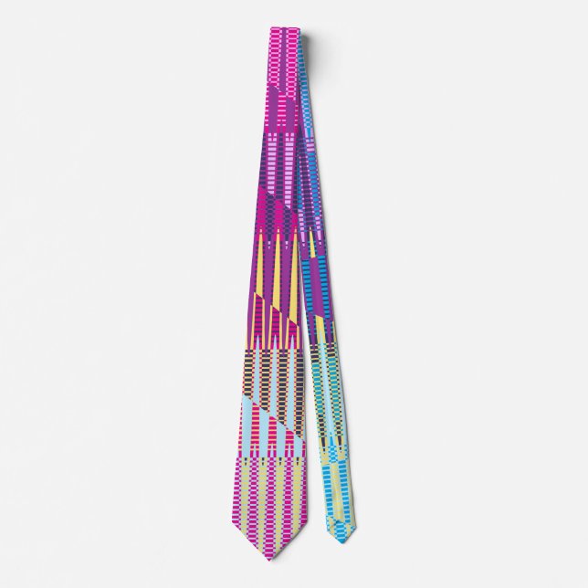 Abstract Painting Rainbow Colours  Tie (Front)