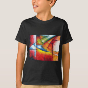 abstract painting red yellow green blue T-Shirt