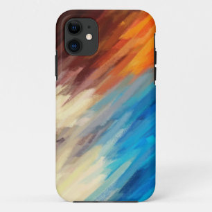 Abstract Painting Retro Colourful 28 iPhone 11 Case