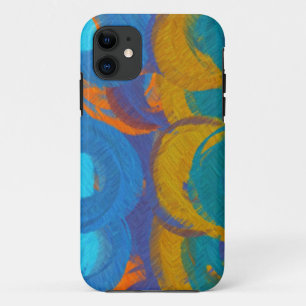Abstract Painting Retro Colours 15 iPhone 11 Case
