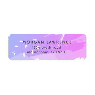 Abstract Painting Return Address Label