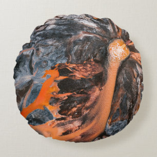 Abstract painting round cushion