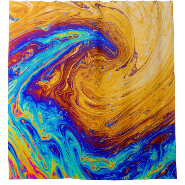 Abstract painting shower curtain (Front)