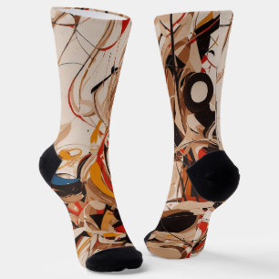 Abstract painting socks