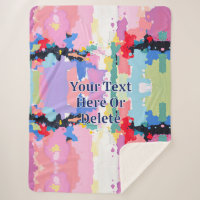 Abstract Painting Spatters/Drips, Your Message