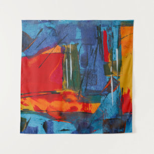 Abstract painting tapestry